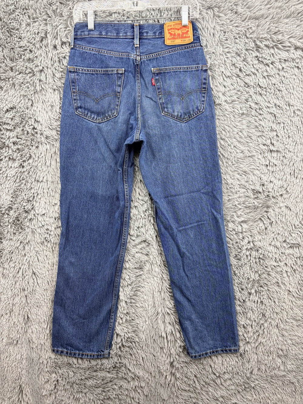Levis 550 Jeans Mens 29 Relaxed Fit Medium Wash Western